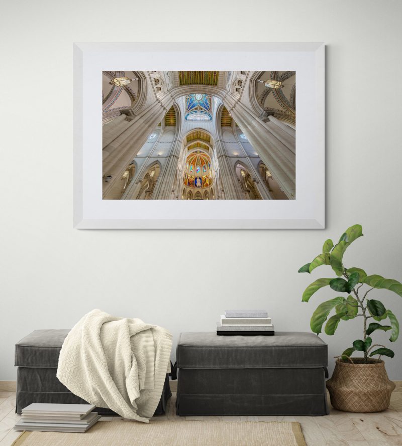 Vista Bóveda Catedral de la Almudena, Madrid, por Adolfo Gosálvez. Venta de Fotografía de autor en edición limitada. AG Shop