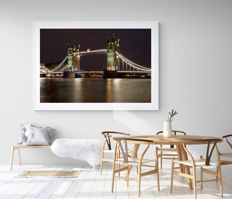 Vista nocturna London Bridge, Londres, por Adolfo Gosálvez. Venta de Fotografía de autor en edición limitada. AG Shop