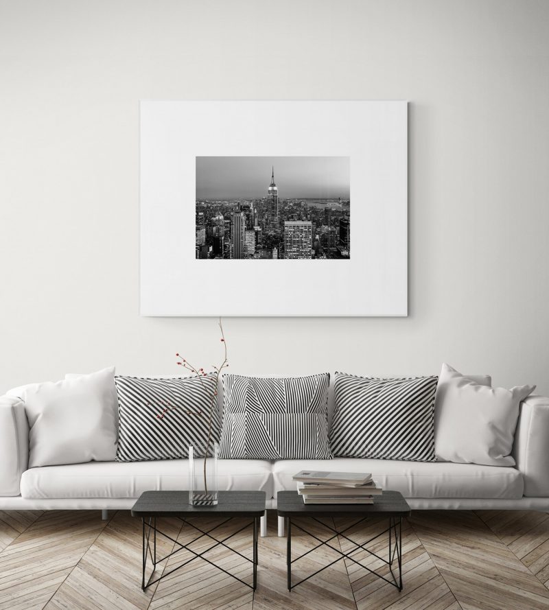 Vista de Nueva York desde el Top of the Rock, blanco y negro por Adolfo Gosálvez. Venta de Fotografía de autor en edición limitada. AG Shop