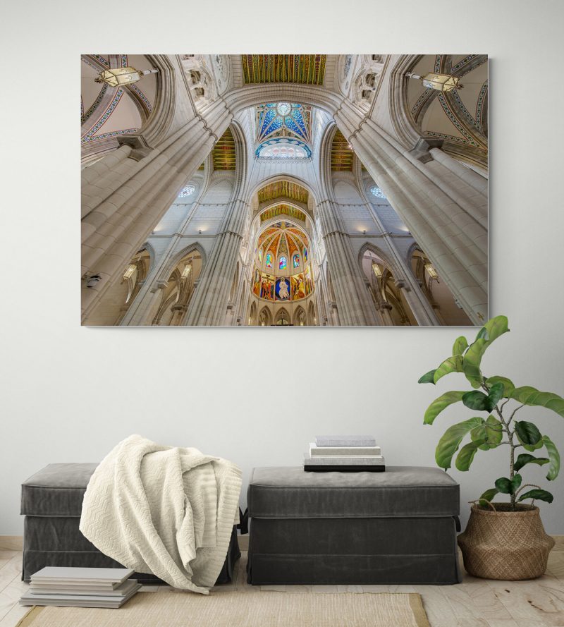 Vista Bóveda Catedral de la Almudena, Madrid, por Adolfo Gosálvez. Venta de Fotografía de autor en edición limitada. AG Shop