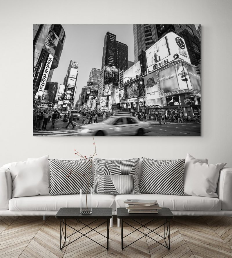 Times Square, Nueva York, blanco y negro por Adolfo Gosálvez. Venta de Fotografía de autor en edición limitada. AG Shop