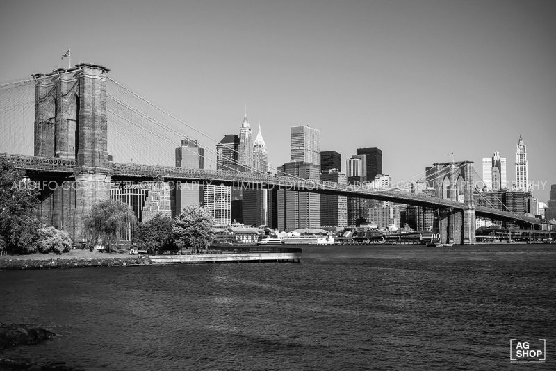 Puente de Brooklyn, Nueva York, blanco y negro, por Adolfo Gosálvez. Venta de Fotografía de autor en edición limitada. AG Shop