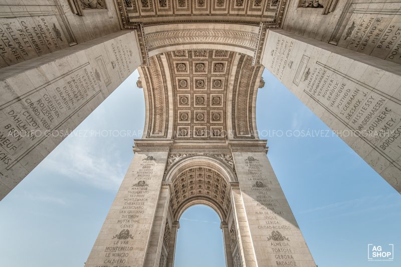 Arco del Triunfo en París, por Adolfo Gosálvez. Venta de Fotografía de autor en edición limitada. AG Shop