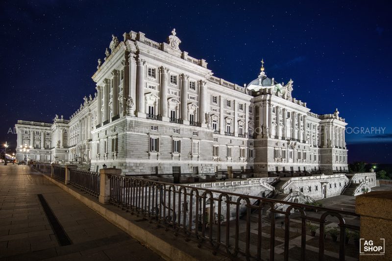 Palacio Real nocturna, Madrid, por Adolfo Gosálvez. Venta de Fotografía de autor en edición limitada. AG Shop
