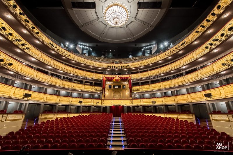 Sala de butacas del Teatro Real de Madrid por Adolfo Gosálvez. Venta de Fotografía de autor en edición limitada. AG Shop